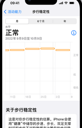 平安iPhone手机维修如何在iPhone开启'步行稳定性通知'